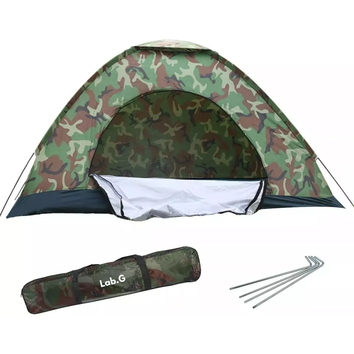 Foto 2 | Tiendas Casa Campaña 3 Personas Camuflaje Lab.g Verde