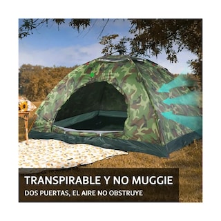 Foto 4 | Tiendas Casa Campaña 3 Personas Camuflaje Lab.g Verde
