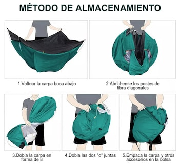 Foto 3 | Casa De Campaña Para 2-3 Personas Xtellar, Protección Uv, Resistente Y Versátil Para Experiencia Inolvidable Al Acampa