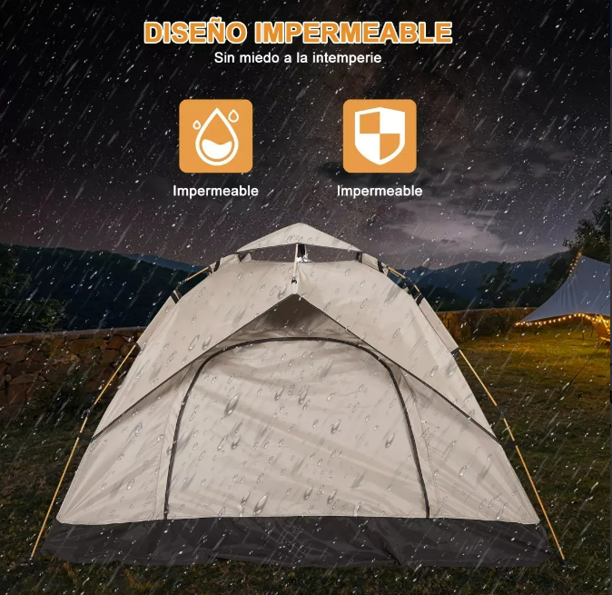 Foto 4 pulgar | Carpa Xtellar Premium Para 4 Personas De Montaje Automático Para Experiencias De Acampada Inolvidables