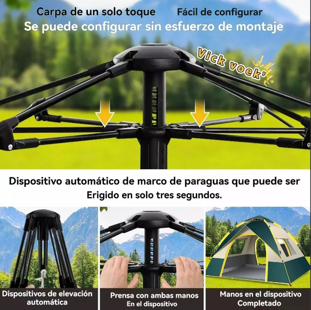 Foto 3 | Casa de Campaña Xtellar para 4 Personas