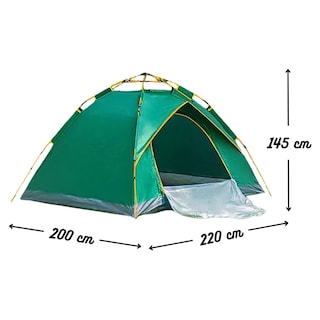 Foto 5 | Tienda De Campaña Grande Para Casa De Camping Automática Verde