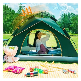 Foto 6 | Tienda De Campaña Grande Para Casa De Camping Automática Verde