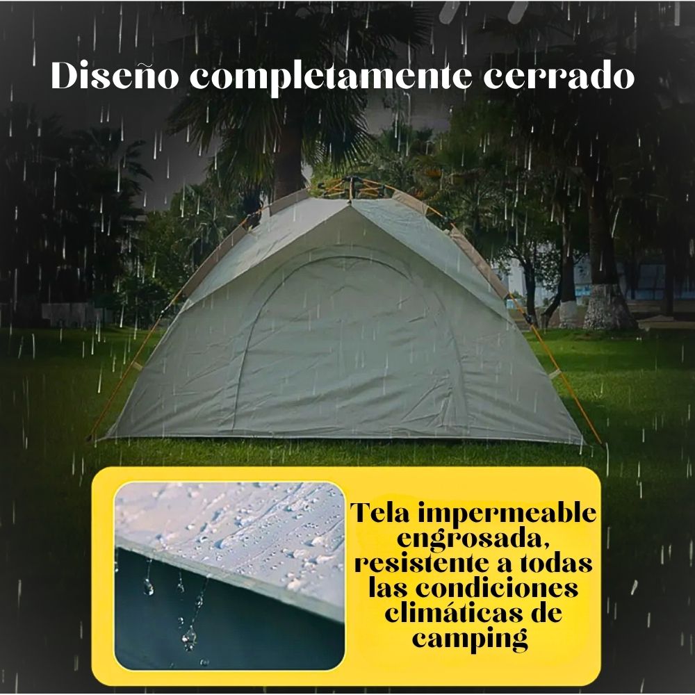 Foto 7 pulgar | Tienda Casa Campaña Fácil Instalar Impermeable Blanco