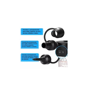 Foto 2 | Inflador Portátil 3 en 1 Eo Safe Imports Esi-18574 Negro