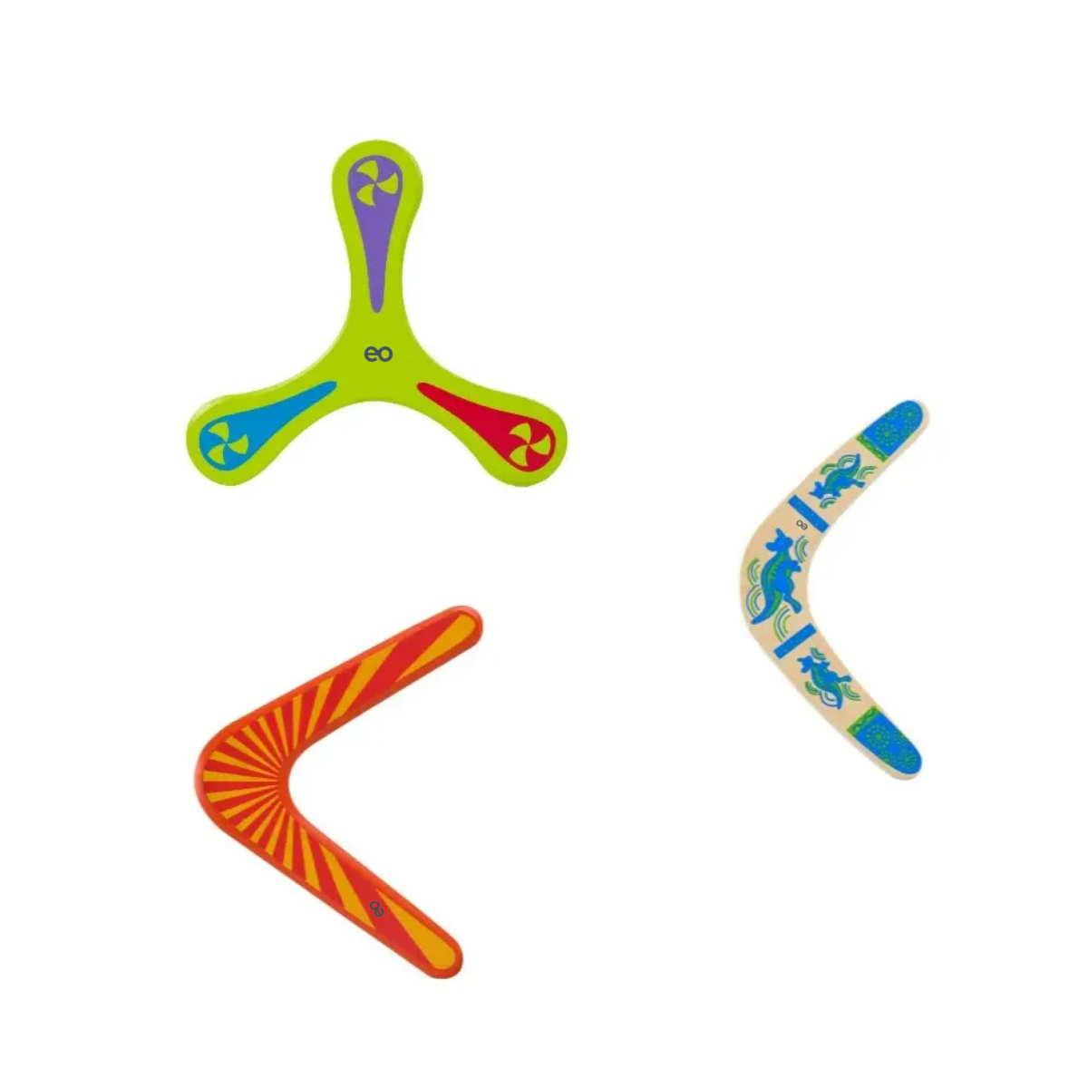 Foto 2 pulgar | 3pcs Boomerang En Forma De V Eo Safe Imports Esi-19649 Multicolor