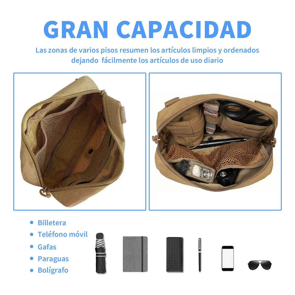 Foto 5 pulgar | Bolsa De Táctico Militar Lab.g De Administración Edc Multiusos Caqui