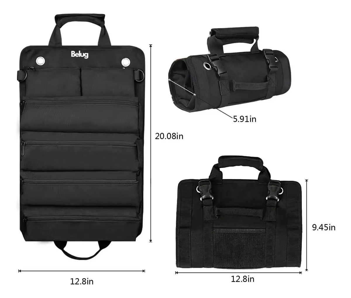 Foto 3 pulgar | Mochila Belug Tactica Bolsa De Herramientas Campismo Organizador Negro