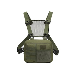 Foto 1 | Mochila Lab.g Chalecos Tacticos Campañas Pecho De Bolsa Verde Militar
