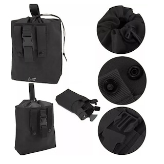 Foto 3 | 2pc Bolsa Táctica Militar De Camping Lab.g Negro