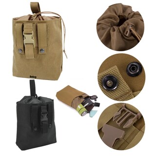 Foto 4 | 2pc Bolsa Táctica Militar De Camping Belug Negro Y Caqui