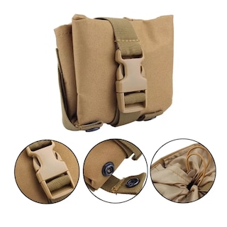 Foto 3 | 2pc Bolsa Táctica Militar De Camping Lab.g Color Caqui