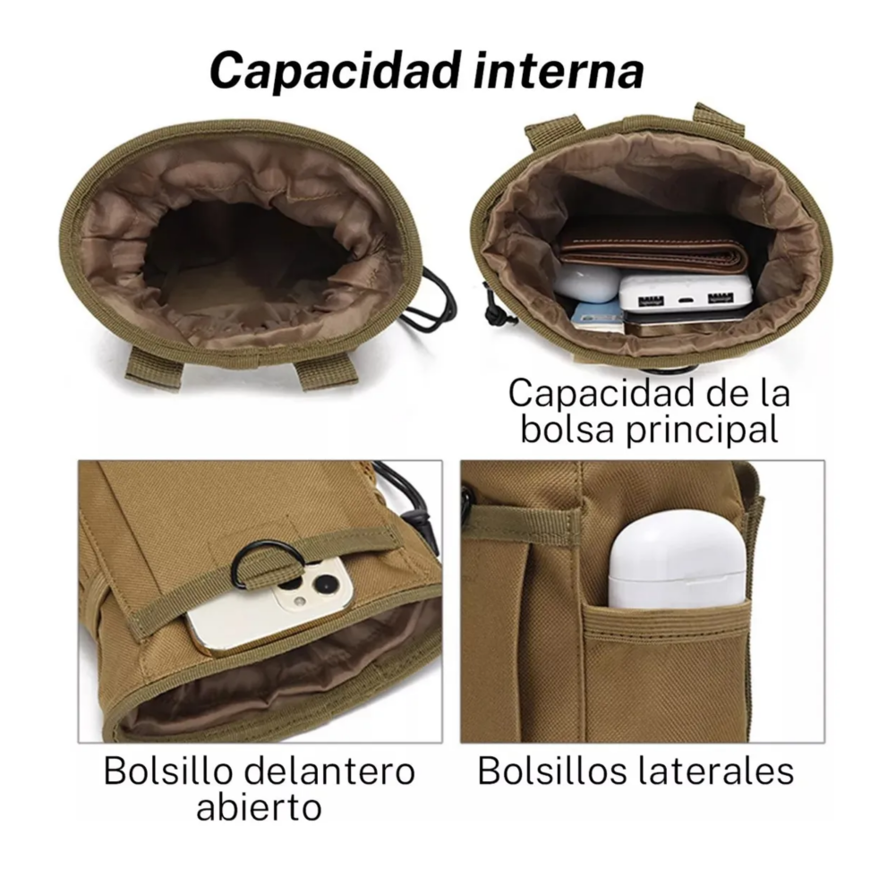 Foto 3 pulgar | Bolso Multiusos De Bolsa De La Cintura De Los Deportes Belug  Camuflaje