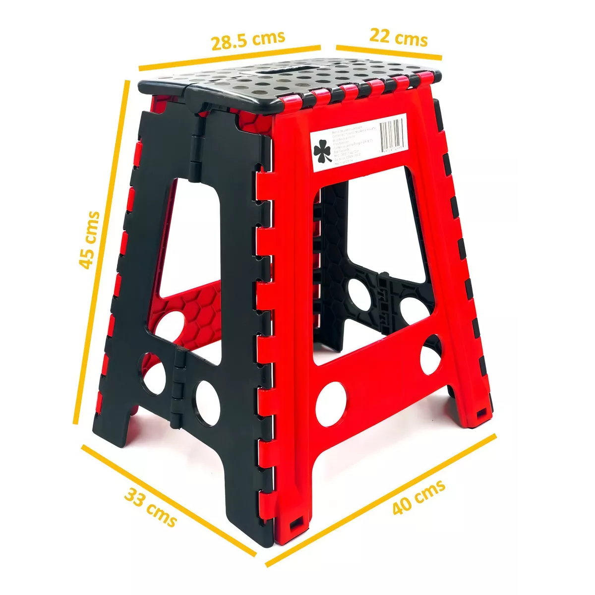 Foto 3 pulgar | Banco Plegable Grande Uso Rudo 120kg Eo Safe Imports Esi-15059 Rojo