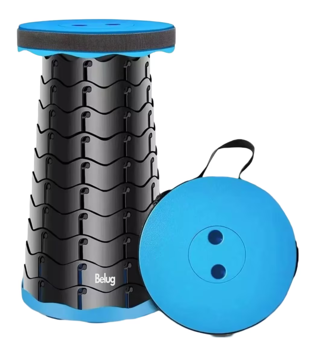 Foto 1 | Banco Retráctil Plegable Antideslizante, Belug Azul