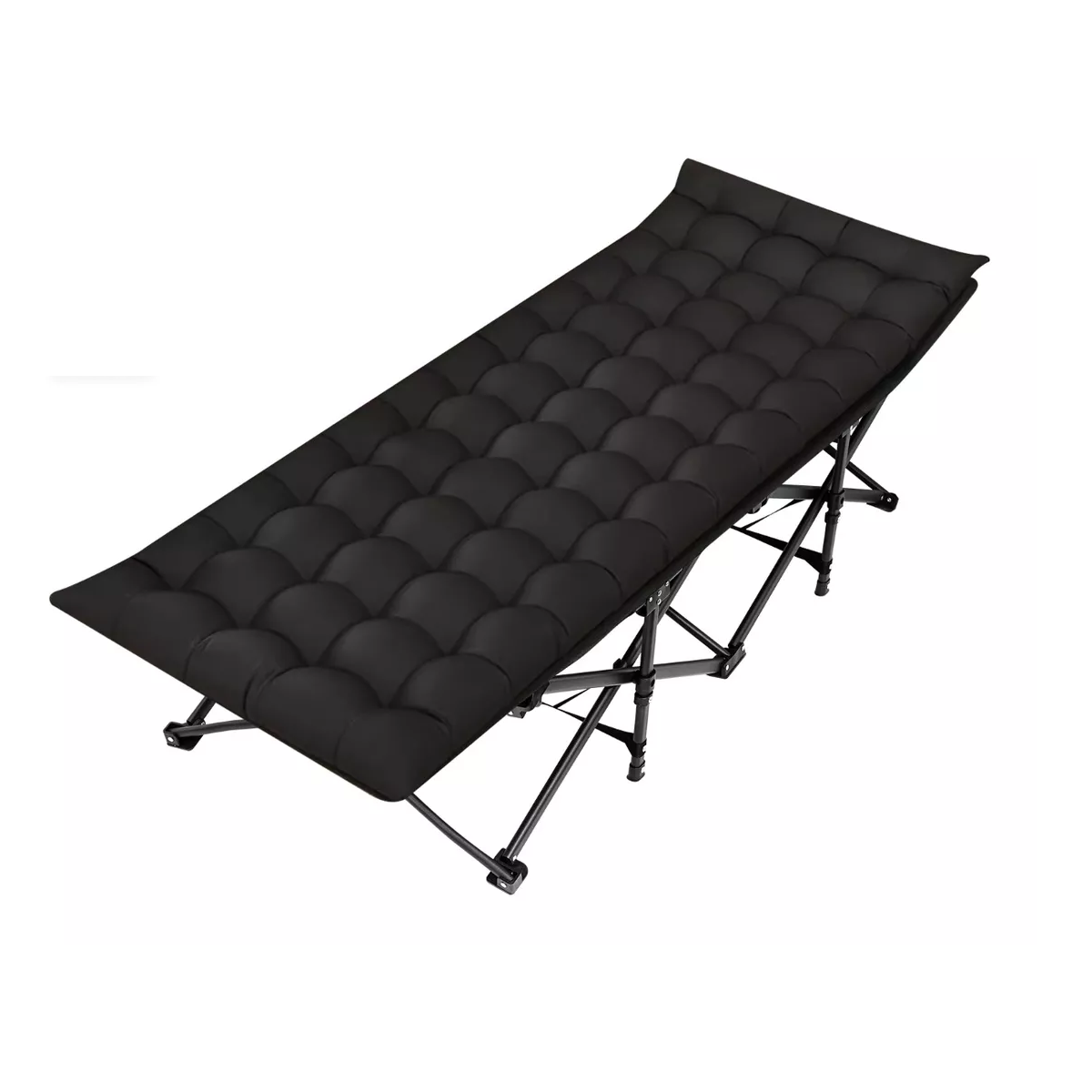 Foto 2 pulgar | Cama Portátil Plegable para Acampar con Colchón Eo Safe Imports Esi-12777 Negro