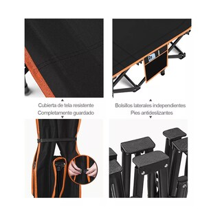 Foto 2 | Camastro Plegable Tumbona Eo Safe Imports Esi-15035 Negro