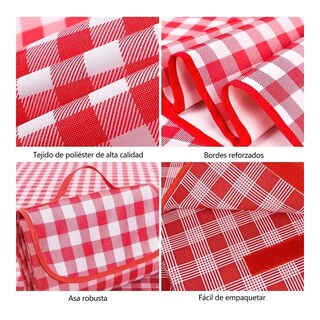 Foto 2 | Tapete de Pícnic Impermeable Eo Safe Imports ESI-13254 Multicolor 200 x 200 cm