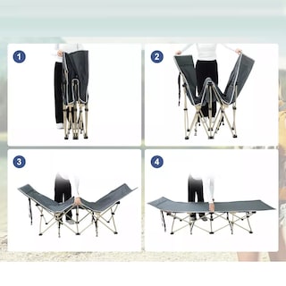 Foto 2 | Catre Plegable Eo Safe Imports Gris