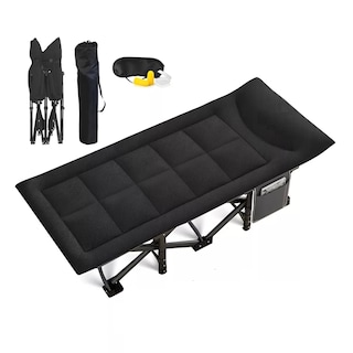 Foto 1 | Catre Plegable Acampar Campismo Portatil 68x190cm Eo Safe Imports Esi-13651 Negro