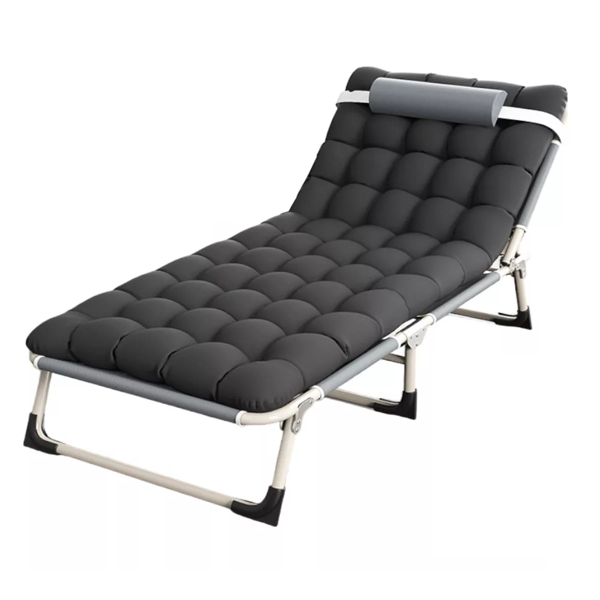 Camastro Plegable Eo Safe Imports Gris con Colchón para Acampar