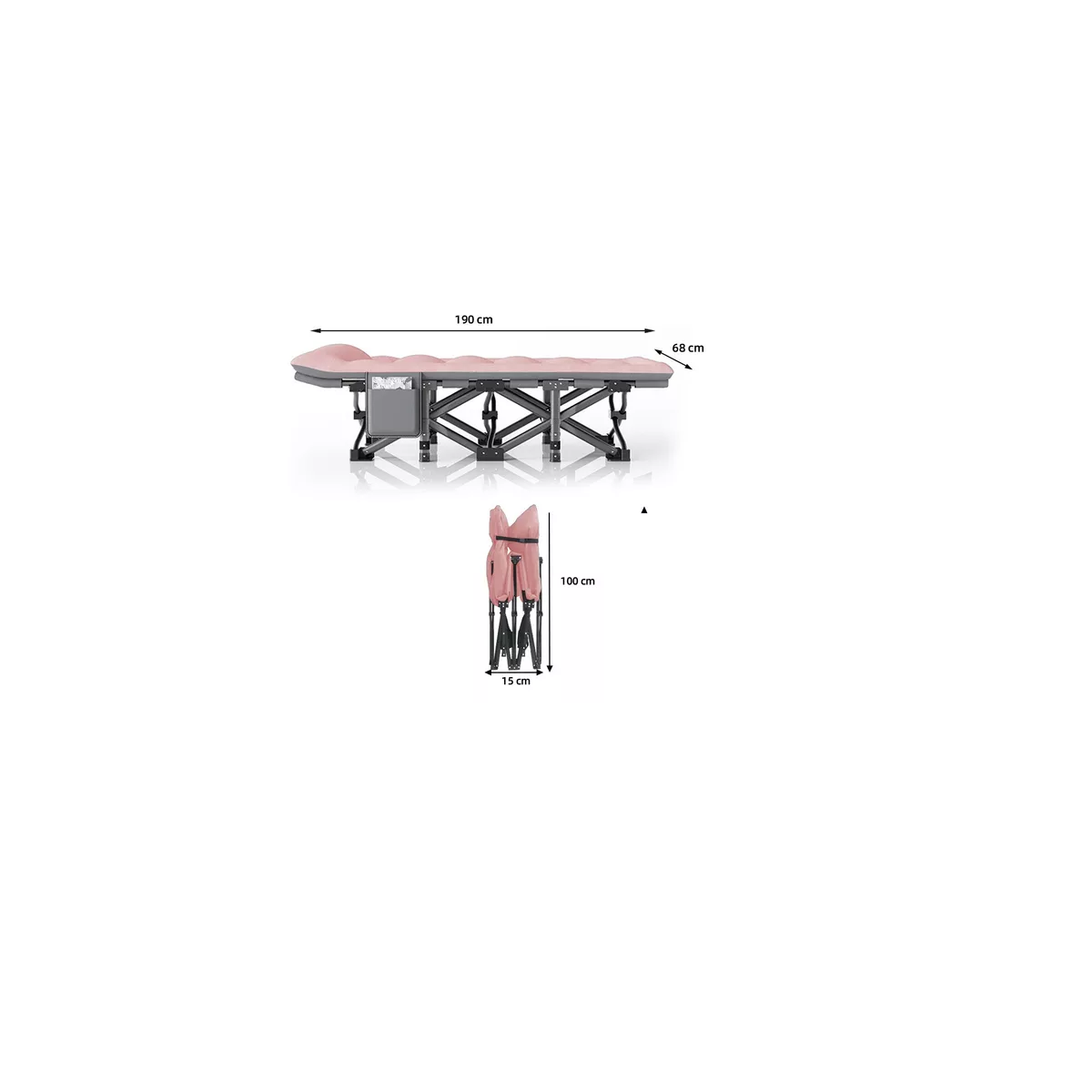 Foto 5 pulgar | Catre Plegable Acampar Campismo Portatil  Eo Safe Imports Esi-13673  Rosa