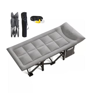 Foto 1 | Catre Plegable Acampar Campismo Portatil 68x190cm Eo Safe Imports Esi-13650 Gris