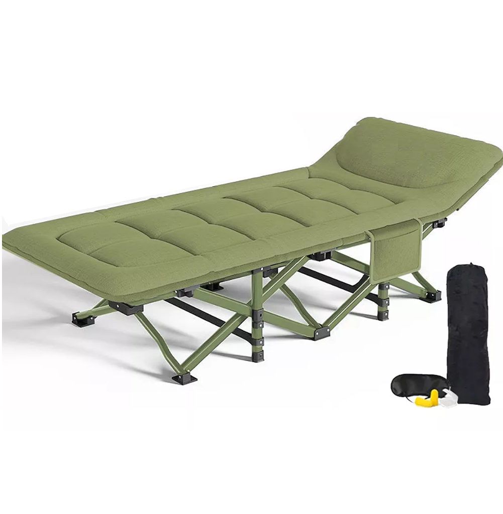 Foto 1 | Catre Plegable Acampar Campismo Tela De Terciopelo Eo Safe Imports Esi-18576  Verde