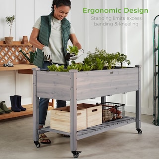 Foto 2 | Cama De Jardín Elevada Best Choice Products Mobile De 48 X 24 X 32 Pulgadas - Venta Internacional.