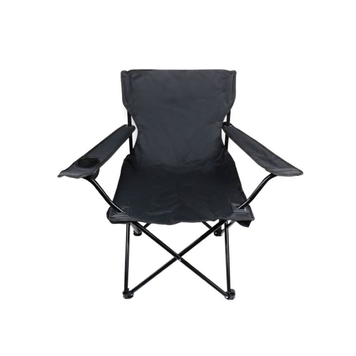 Silla Plegable Compacta Portátil Camping Exterior Portavasos Negra $449