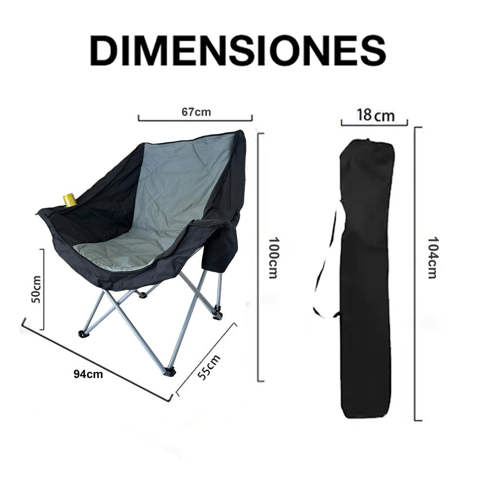 Foto 2 | 2 Sillas Plegable de Playa Cjr Reforzadas