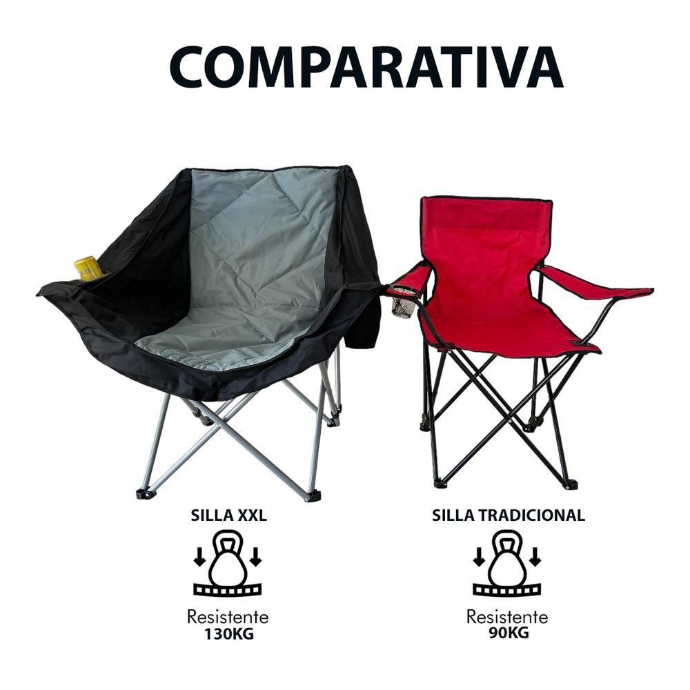 Foto 4 pulgar | 2 Sillas Plegable de Playa Cjr Reforzadas
