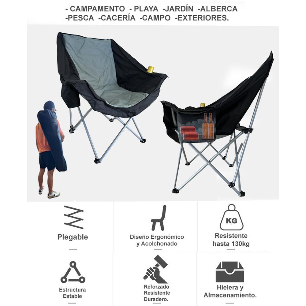 Foto 8 | 2 Sillas Plegable de Playa Cjr Reforzadas