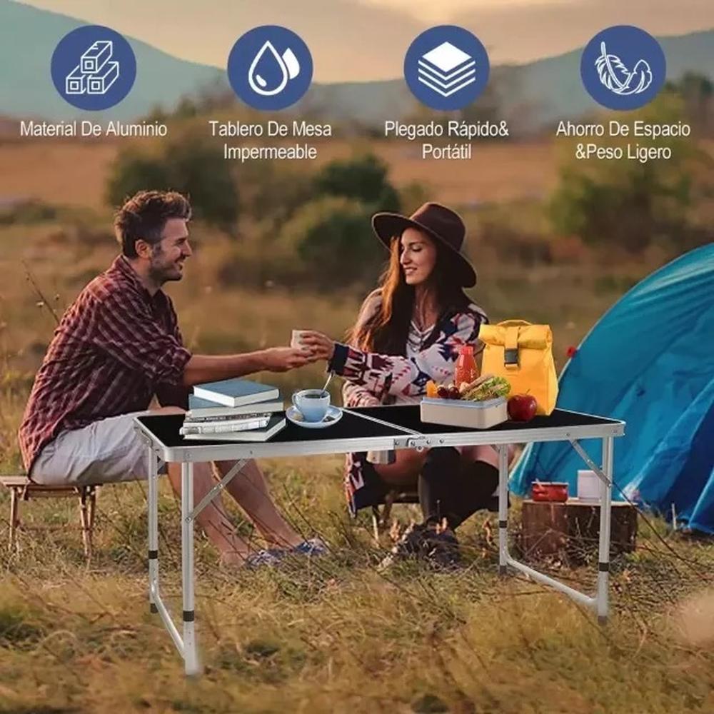 Foto 6 | Mesa Plegable Cjr Tipo Portafolio con 4 Sillas