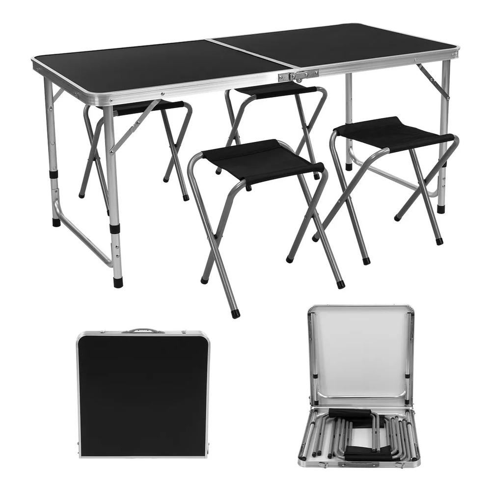 Foto 7 | Mesa Plegable Cjr Tipo Portafolio con 4 Sillas