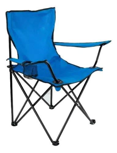 Silla Plegable Azul Portátil