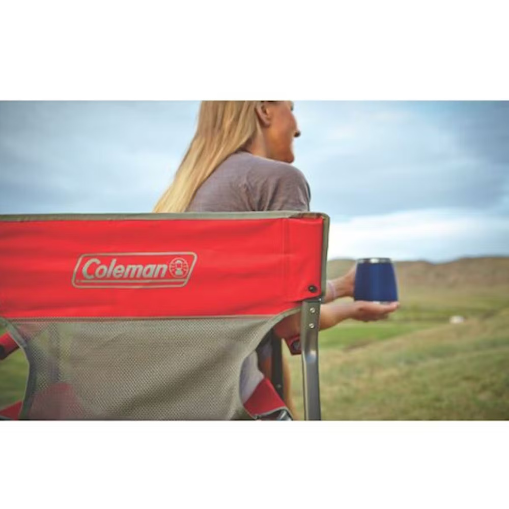 Foto 5 | Silla Portátil Plegable Outpost Breeze Acero Roja Coleman