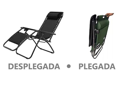 Foto 6 | Silla De Playa Camastro Plegable Alberca Reclinable Gravedad Cero