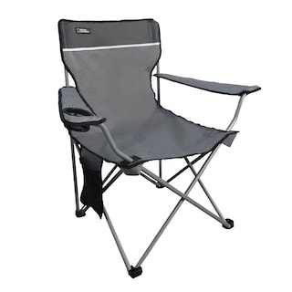 Foto 1 | Silla Nat Geo Cng922, Plegable Con Descansabrazos Denver, Gris Con Negro (aguanta 102 Kg)