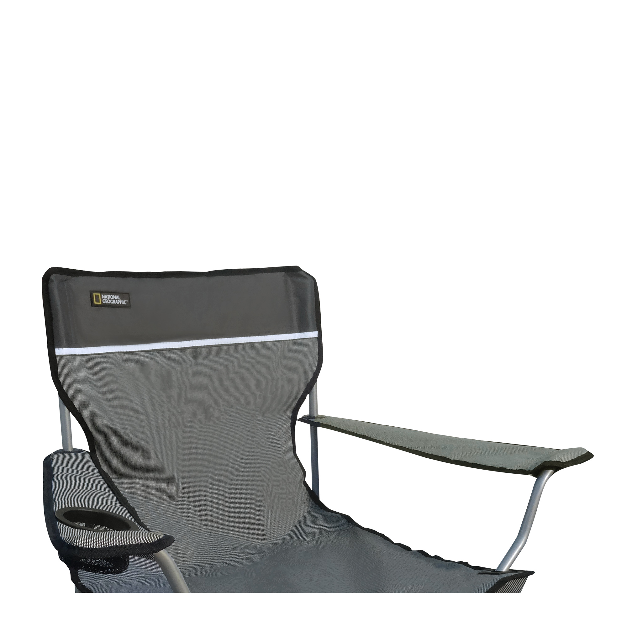 Foto 2 | Silla  Nat Geo Cng922, Plegable Con Descansabrazos Denver, Gris Con Negro (aguanta 102 Kg)