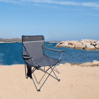 Foto 4 | Silla Nat Geo Cng922, Plegable Con Descansabrazos Denver, Gris Con Negro (aguanta 102 Kg)