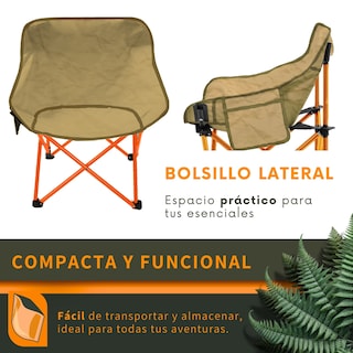 Foto 2 | Silla Camping Plegable Ecomlab Resistente y Portátil para Exteriores