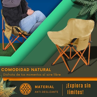 Foto 7 | Silla Camping Plegable Ecomlab Resistente y Portátil para Exteriores