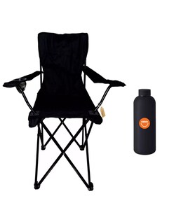 Foto 1 | Silla Plegable color Negro + Termo de Agua Güish