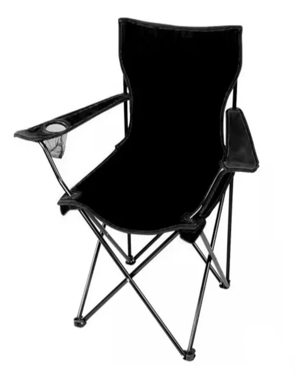 Foto 4 pulgar | Silla Plegable color Negro + Termo de Agua Güish