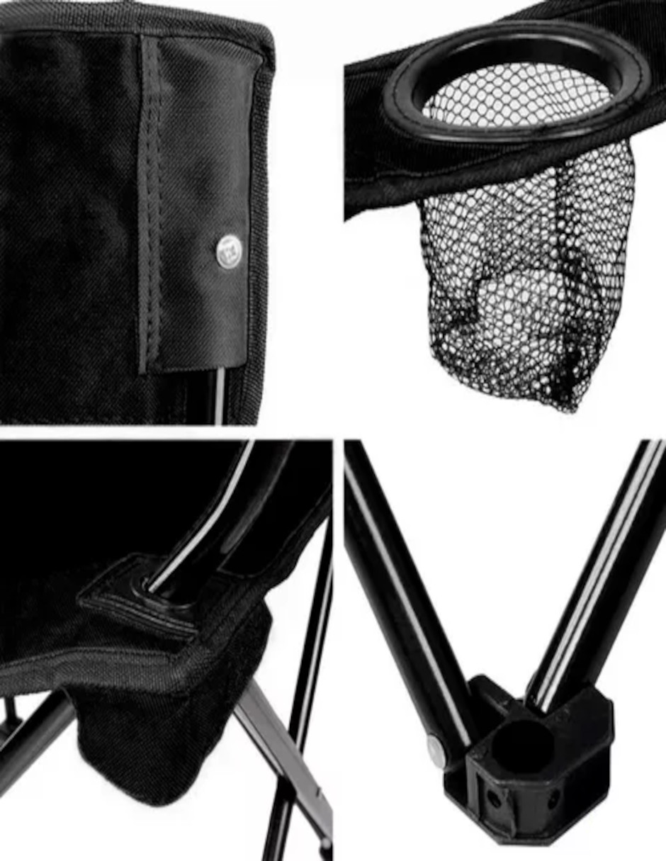 Foto 7 pulgar | Silla Plegable color Negro + Termo de Agua Güish