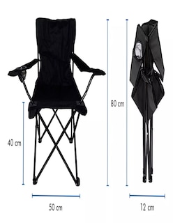 Foto 7 | Silla Plegable color Negro + Termo de Agua Güish