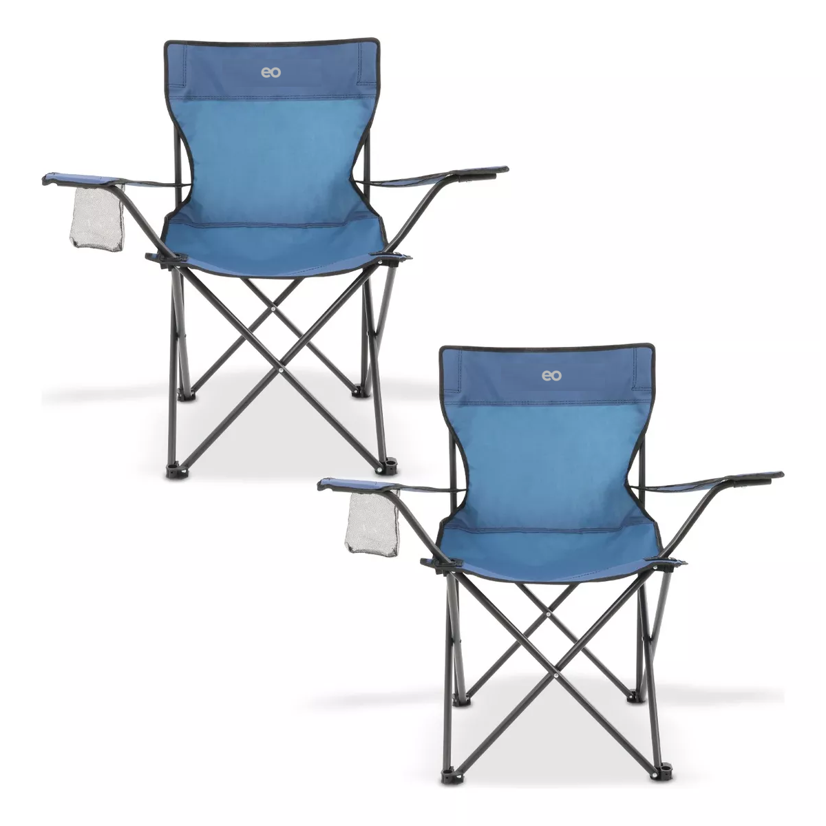 Silla Camping Portatil 2 Piezas Eo Safe Imports Esi-18743 Azul