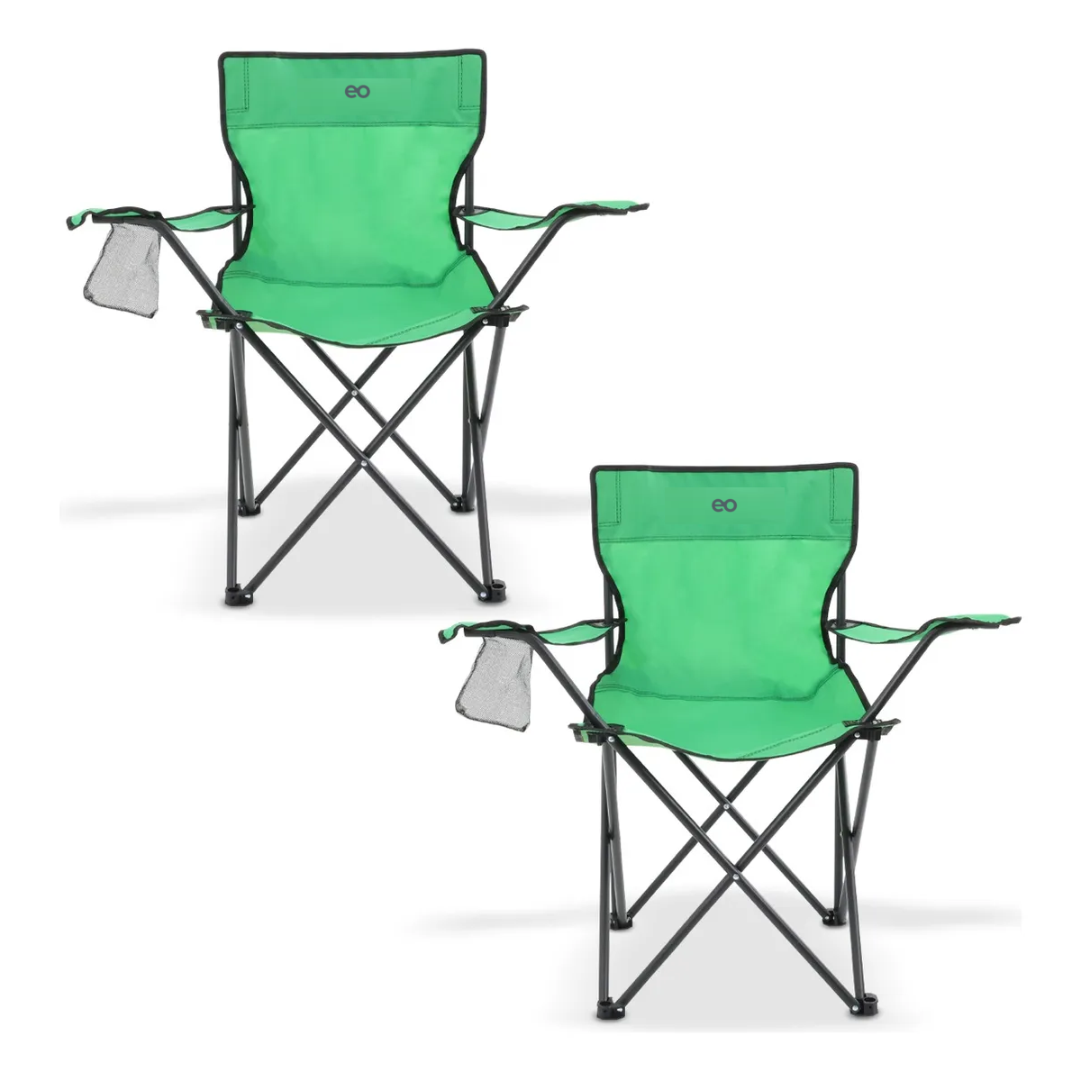 Silla Camping Portatil 2 Piezas Eo Safe Imports Esi-18744 Verde