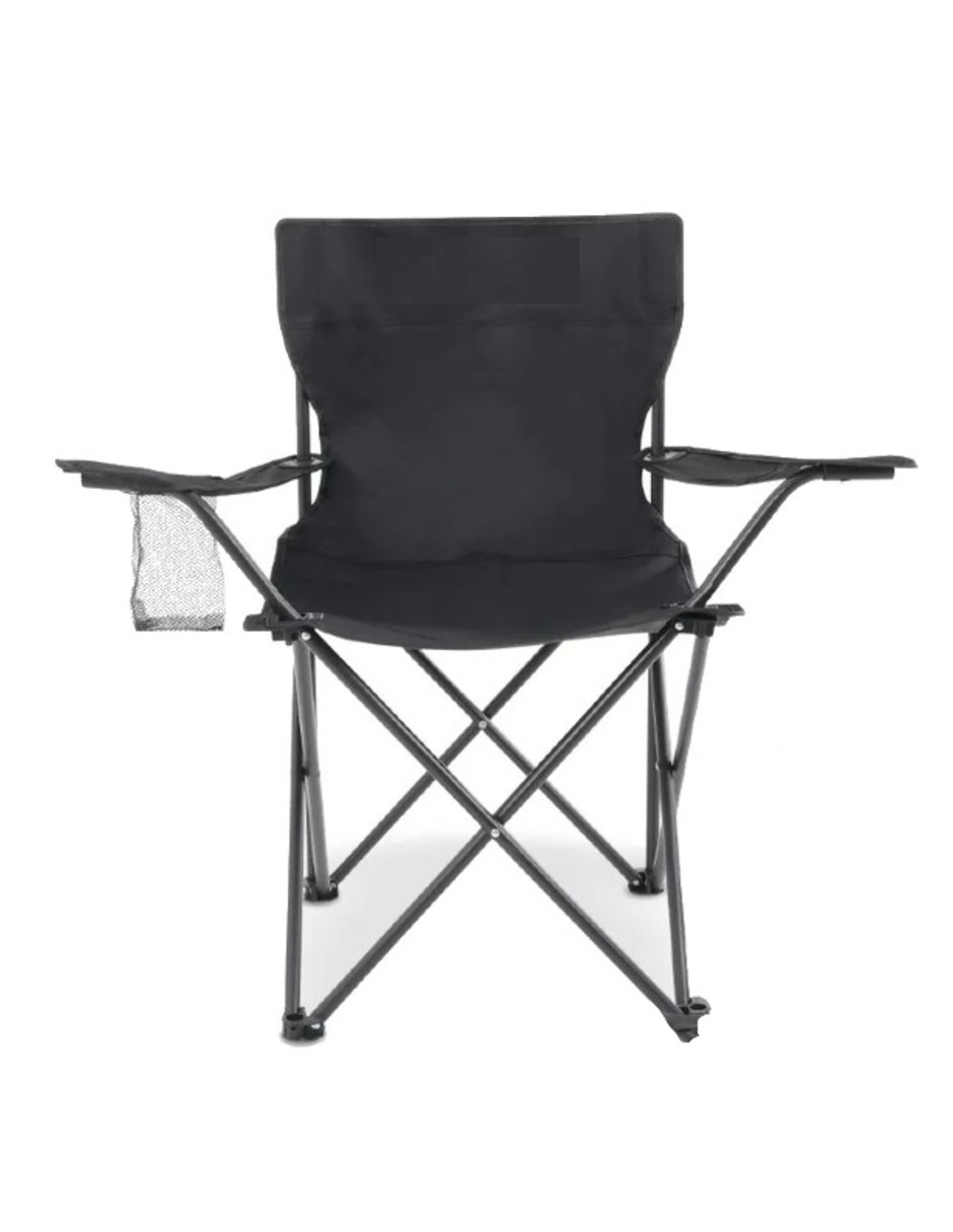 Foto 4 pulgar | Silla Camping Y Playa Plegable Portátil Negro + Gratis Termo Güish De Regalo